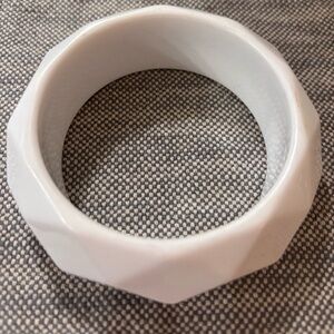 Elegant White Ceramic Bracelet